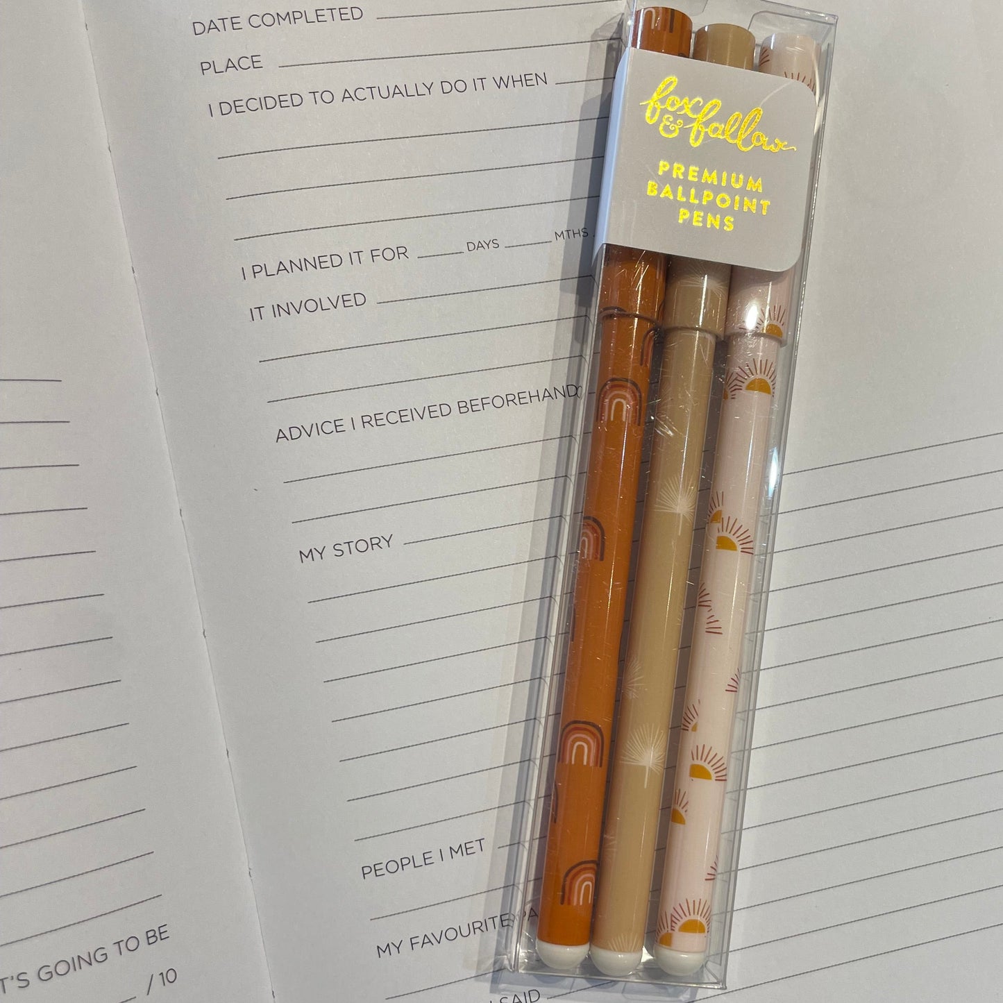 Pen Set Suns & Rainbows - Set 3