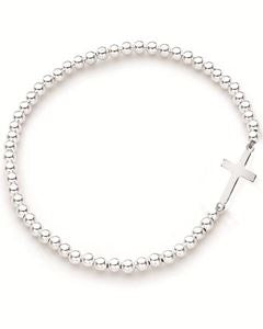 Cross Beaded Stacking Bracelet