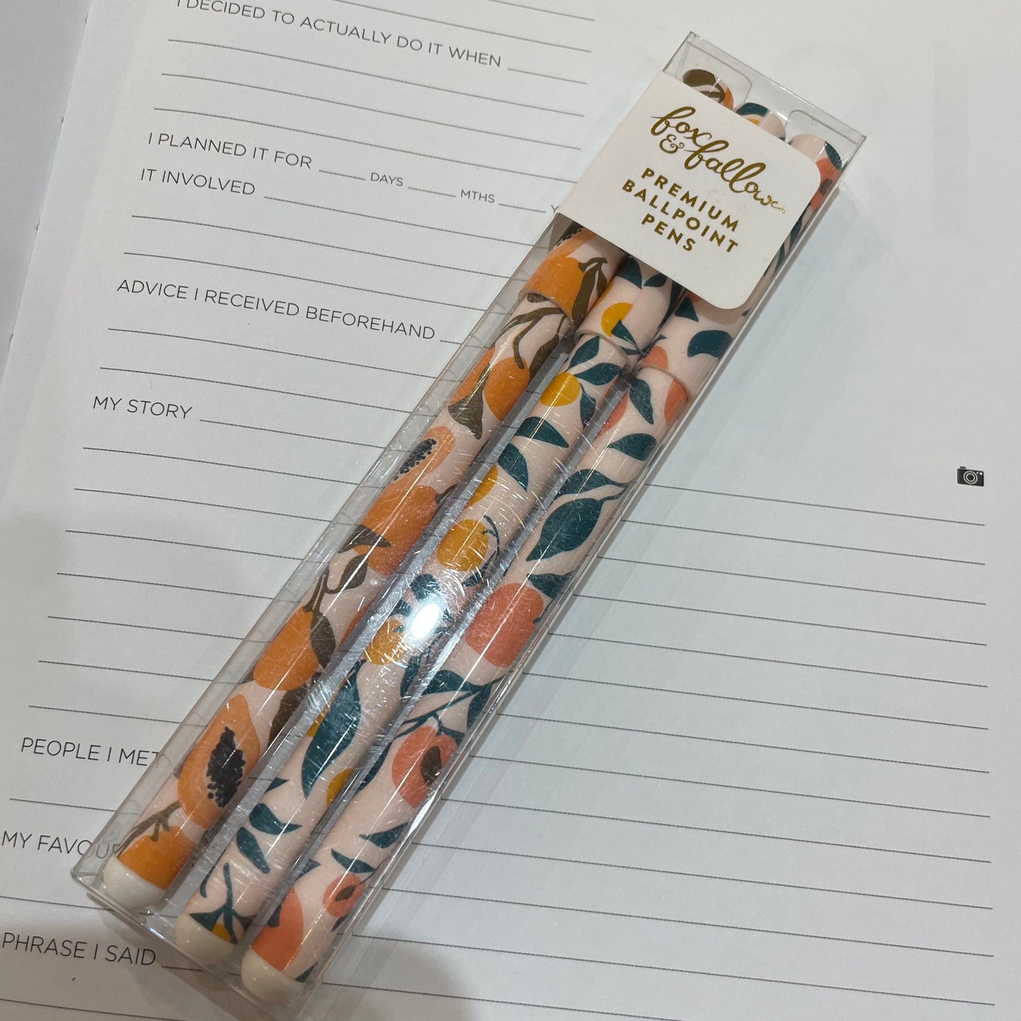 Pen Set Euro Fruits 3-Pack