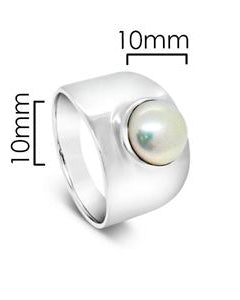 Nixie Freshwater Pearl Ring Sterling Silver