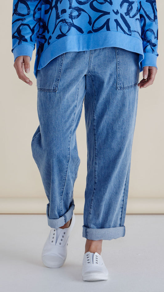 Quinn Denim Jogger by Betty Basics