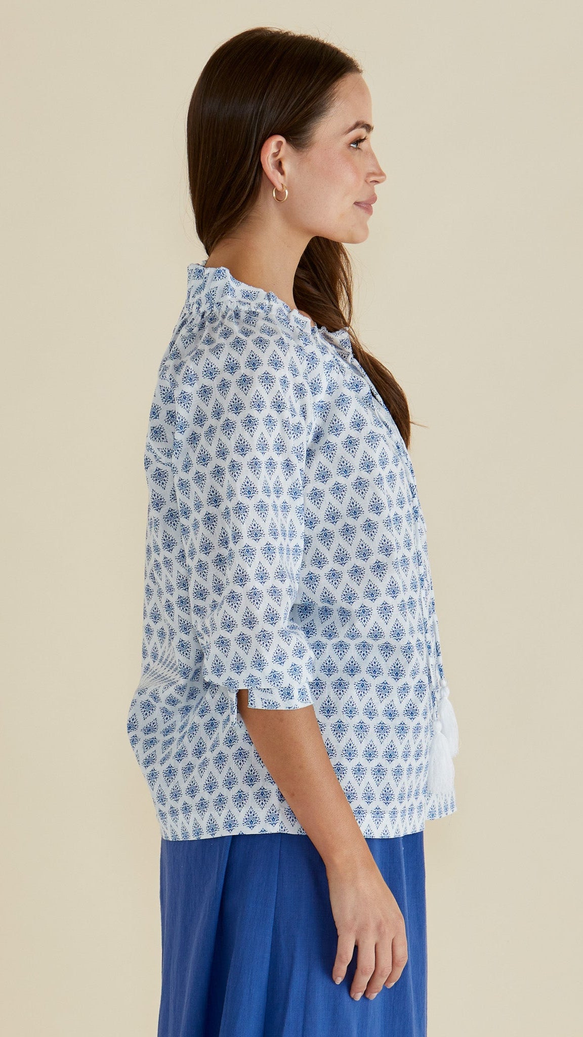 Charli Blouse in Blue Lotus