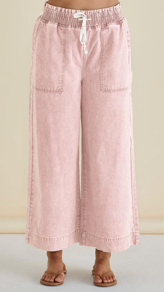 Saffra Relaxed Leg Jean in Blush