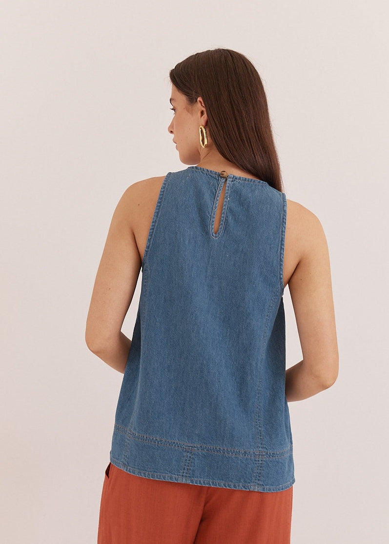 Loretta Denim Tunic by SASS
