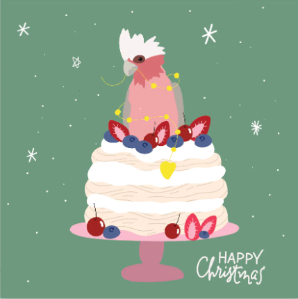 Christmas Galah Greeting Card