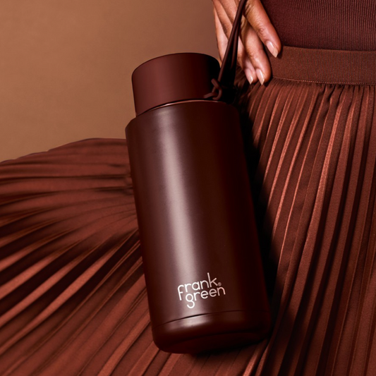 Frank Green Drink Bottle in Chocolate 1L