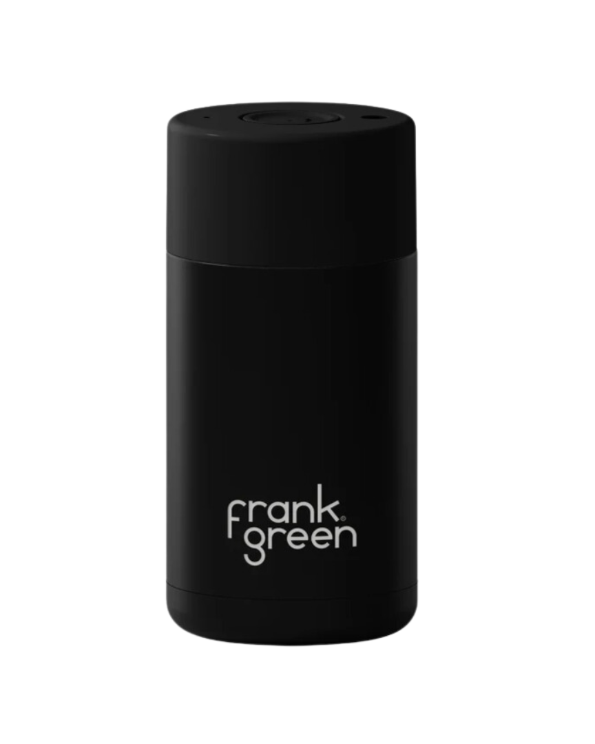 Frank Green Reusable Coffee Cup in Midnight Black