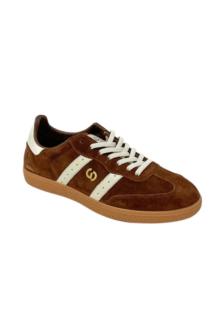 GOODSOLE 2001 Parallel Sneaker Coffee Suede/Ivory Leather