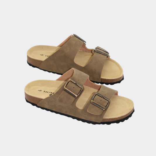 Ibiza Slides in Taupe