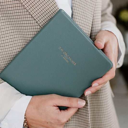 Day Organiser - Make Your Mark 'Set For Success' Daily Planner Journal Dark Teal