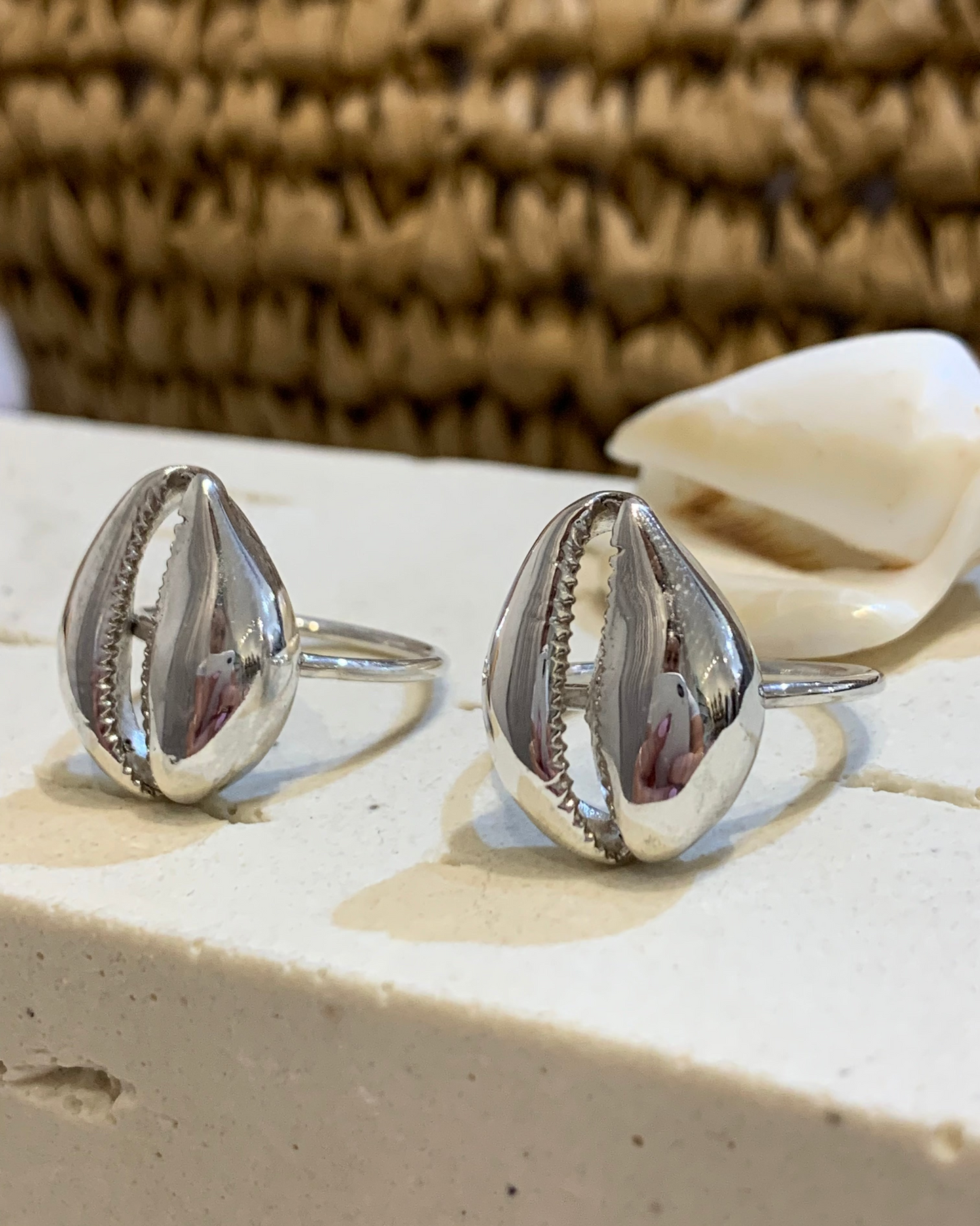 Tasmanian Cowrie Shell Ring Sterling Silver