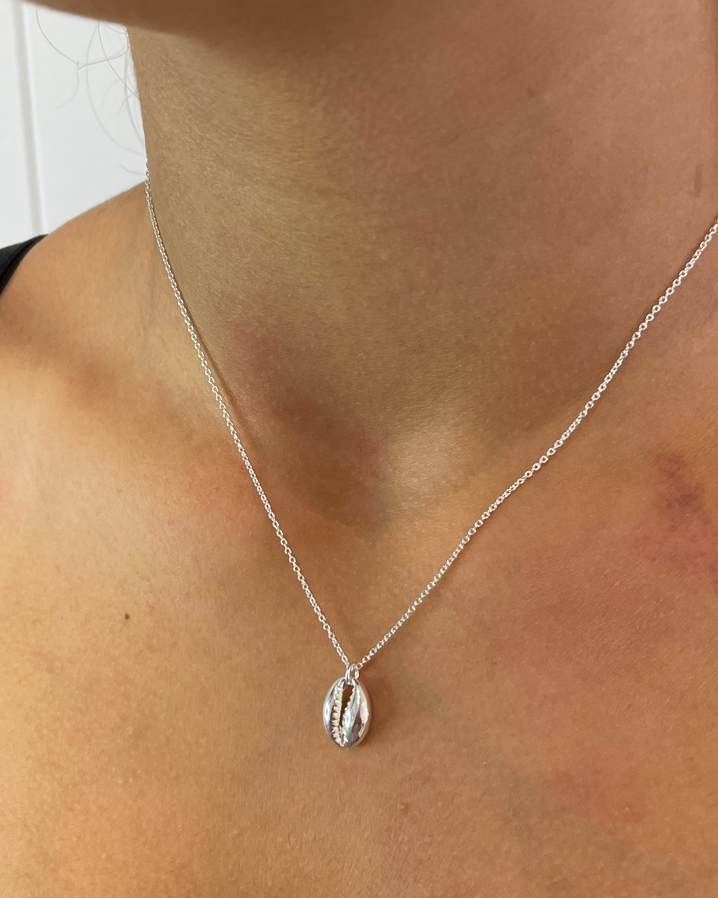Oasis Cowrie Shell Necklace Sterling Silver