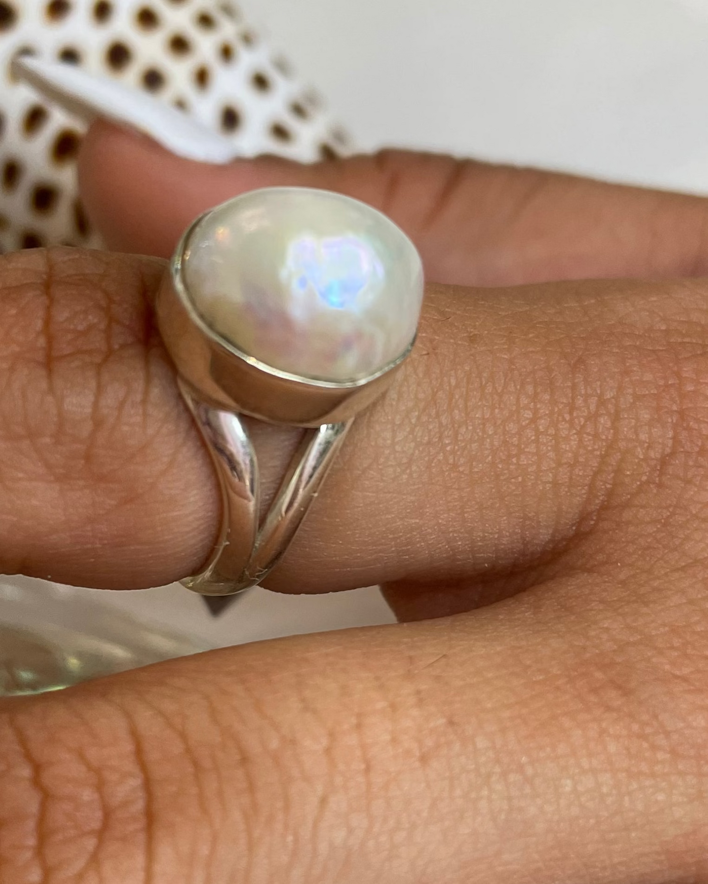 Connie Freshwater Pearl Ring Sterling Silver