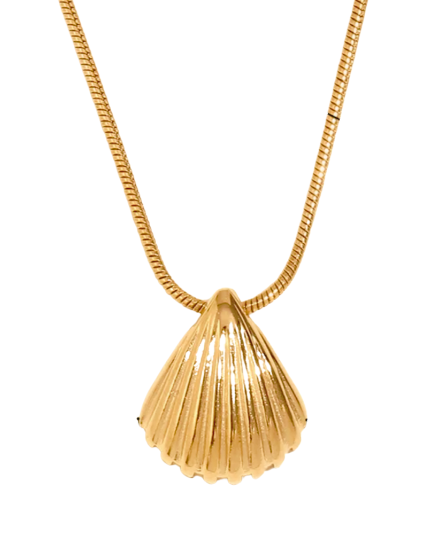 Saylor Shell Necklace 18k Gold