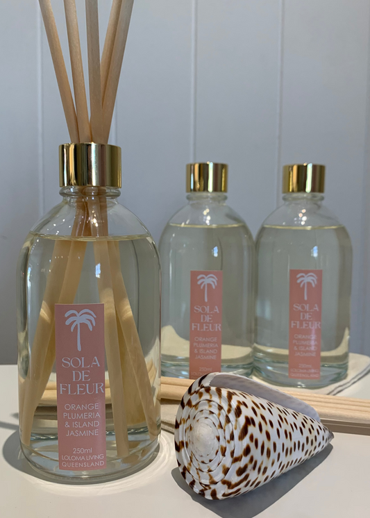 Loloma Living Home Reed Diffuser Fragrance Sola De Fleur
