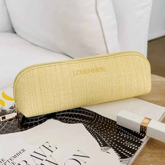 Jayne Slim Makeup Pouch Lemon