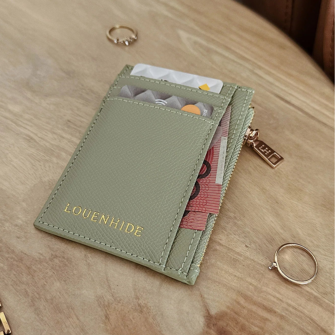 Cara Cardholder Sage Green