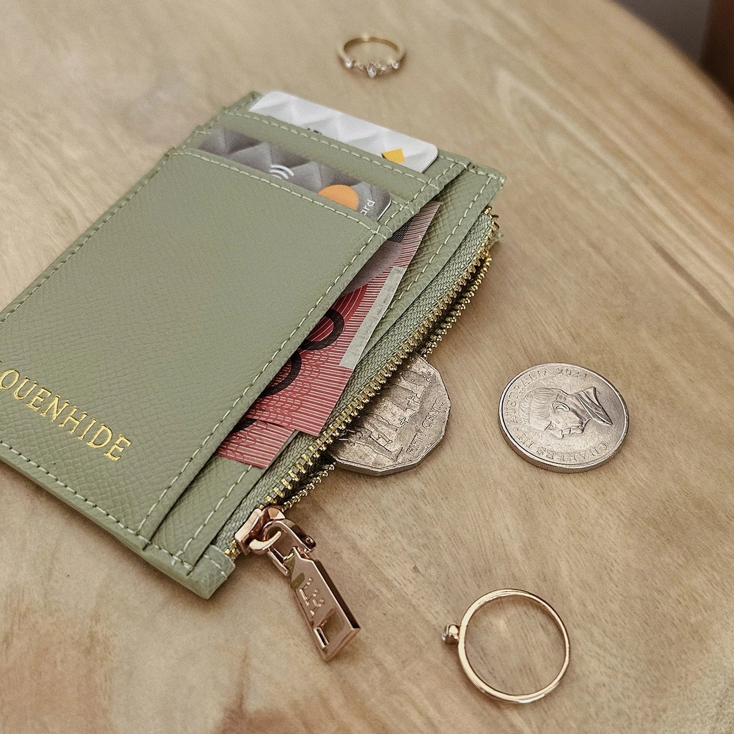 Cara Cardholder Sage Green