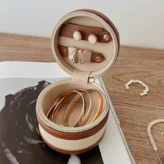 Loz Jewellery Box in Canvas Tan