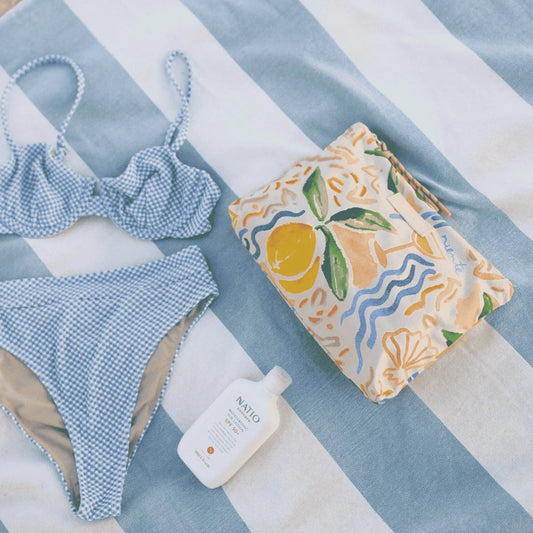 Carly Pouch Lemon Print