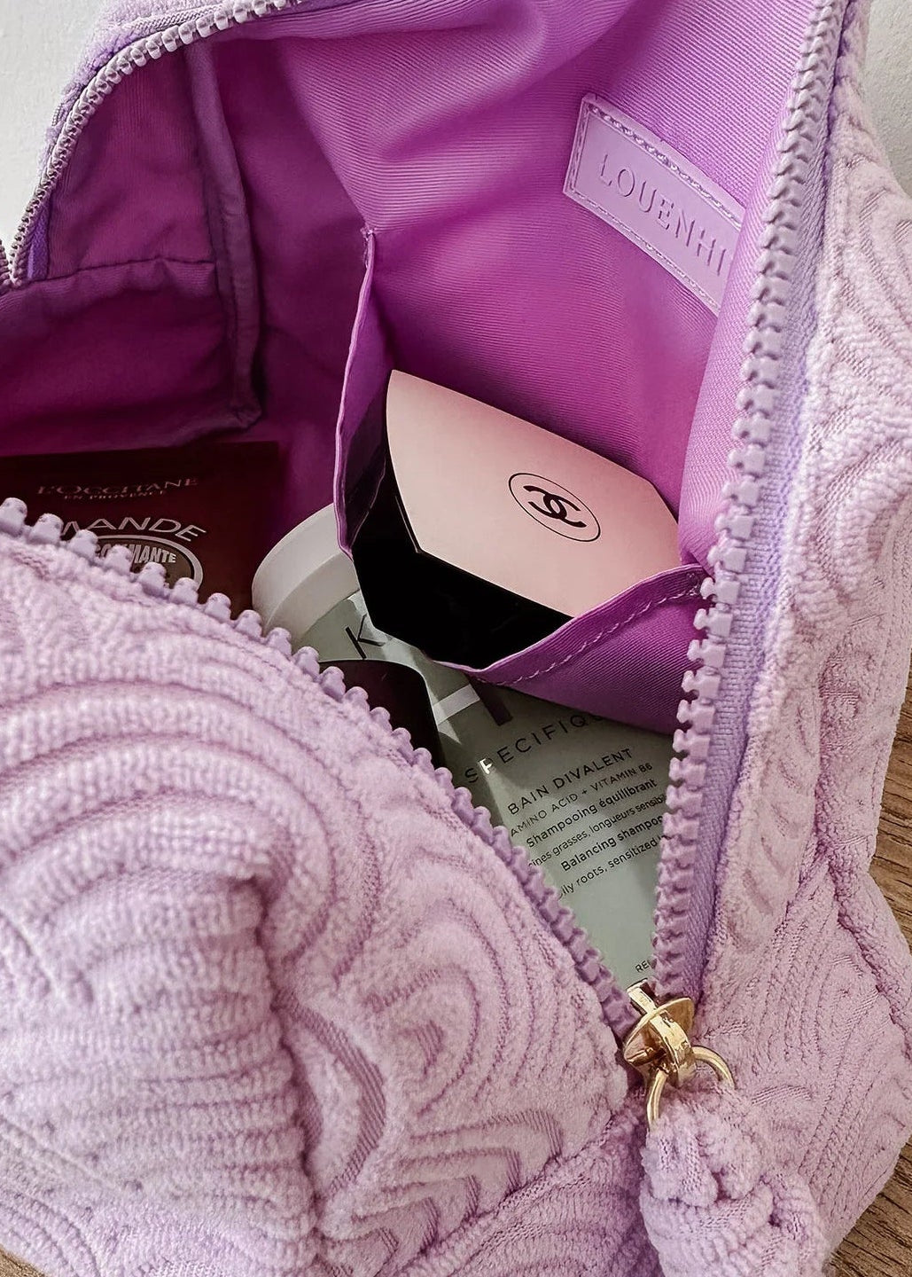 Destiny Cosmetic Bag Lilac by Louenhide