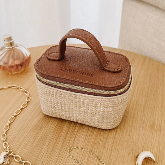 Trudy Jewellery Box in Natural Tan