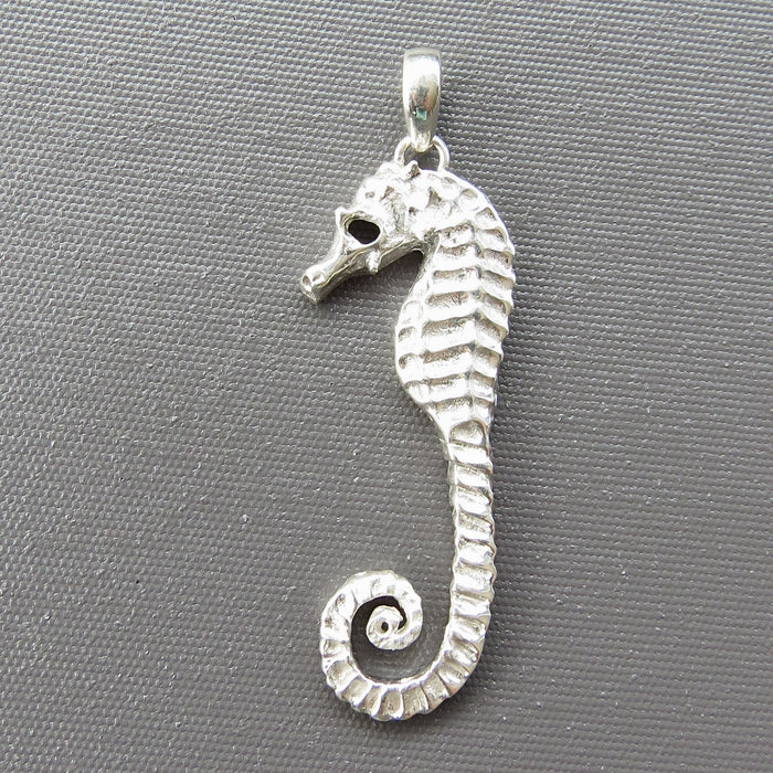 Seahorse Pendant & Freshwater Pearl Necklace Sterling Silver