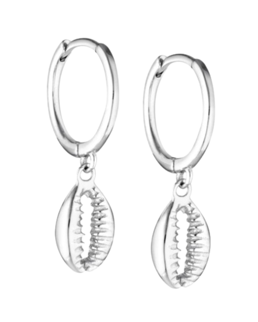 Kai Cowrie Shell Earrings Sterling Silver