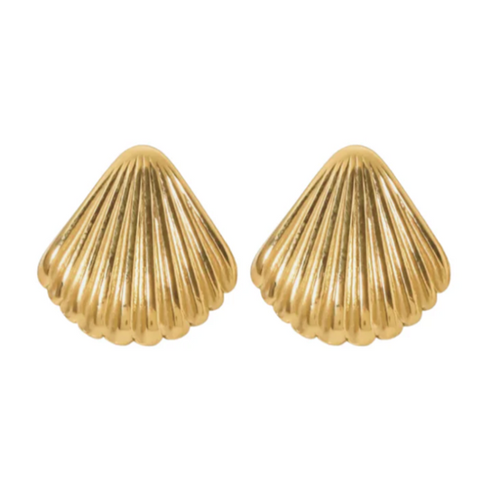 Lola Shell Statement Stud Earrings