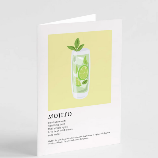Mojito Cocktail Greeting Card