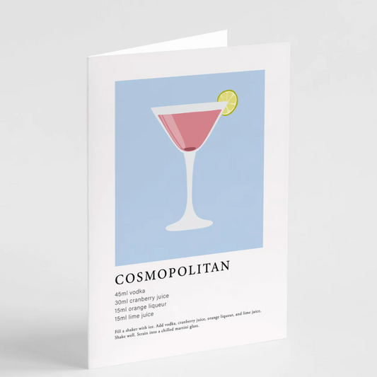 Cosmopolitan Cocktail Greeting Card
