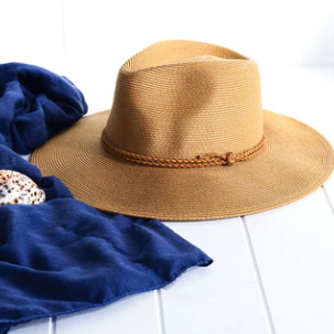 Rachael Panama Hat in Caramel