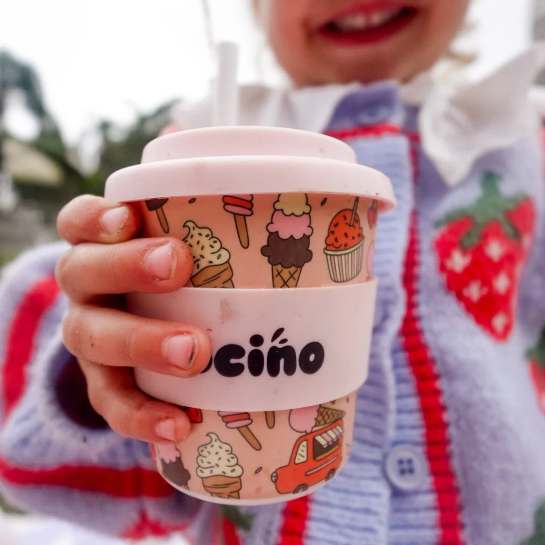 BBcino Reusable Cup: Midi SCOOPS PINK (240mL)