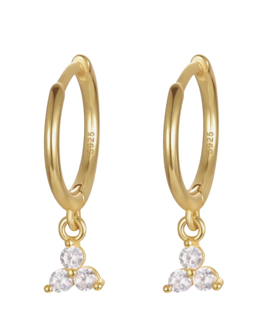 Bonnie Huggie Earrings 18k Gold