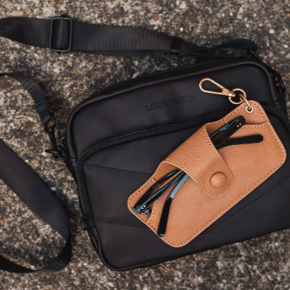 Skittle Sunglass Case Camel