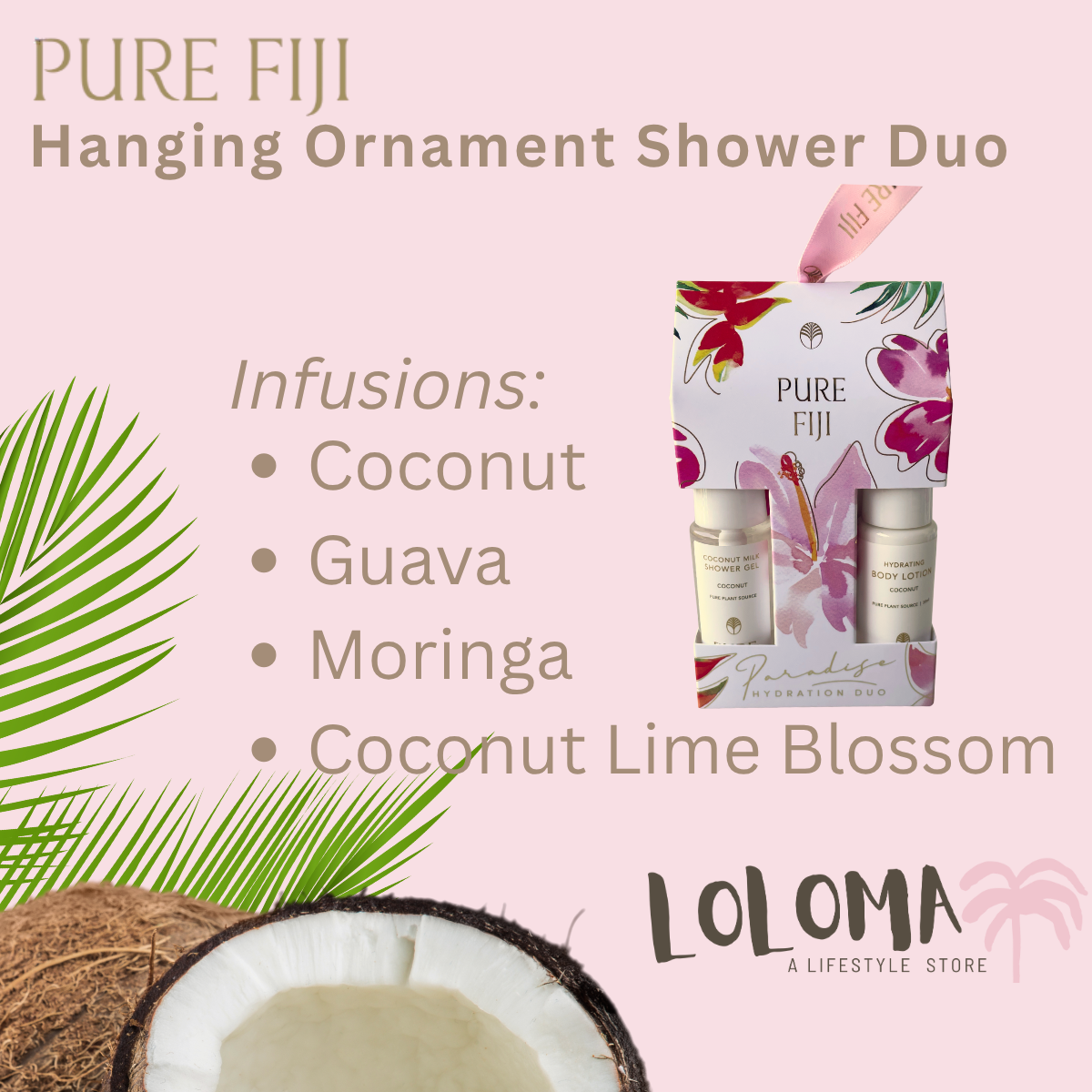 Hanging Ornament Shower Duo Pure Fiji