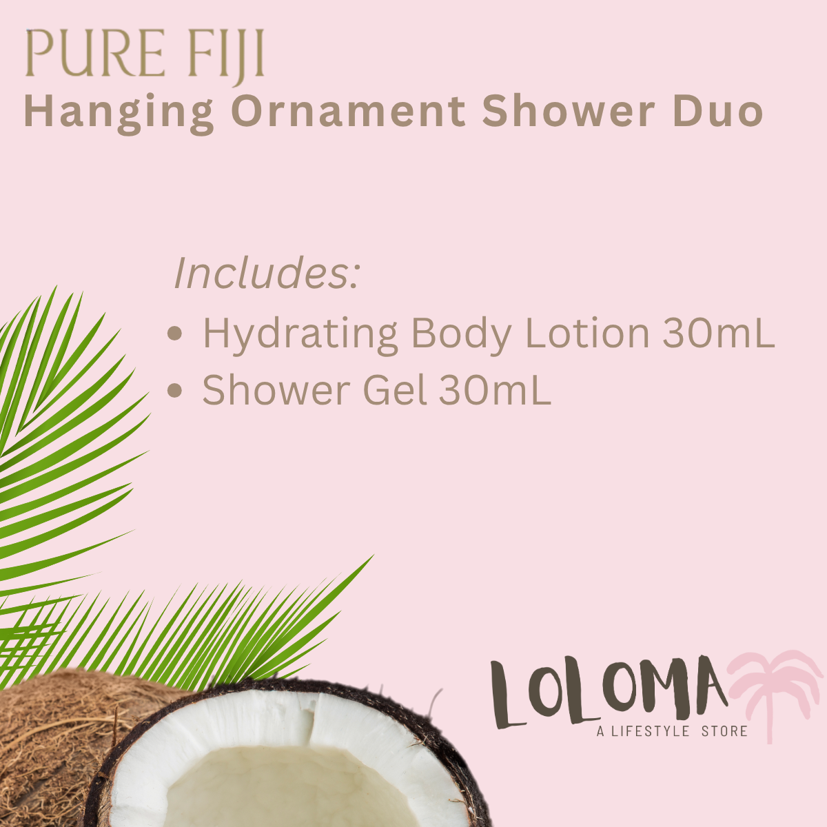 Hanging Ornament Shower Duo Pure Fiji