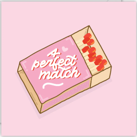 A Perfect Match! Greeting Card
