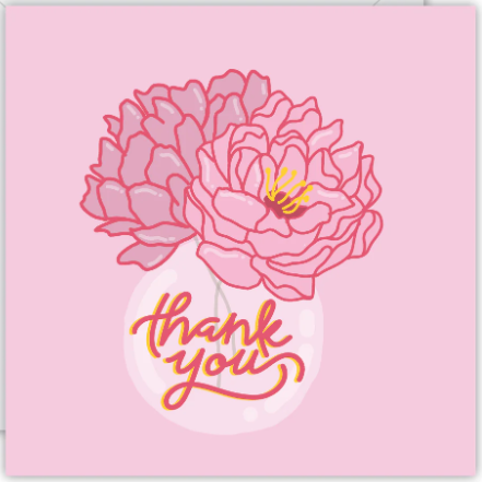 A Little Note Thank You! Greeting Card