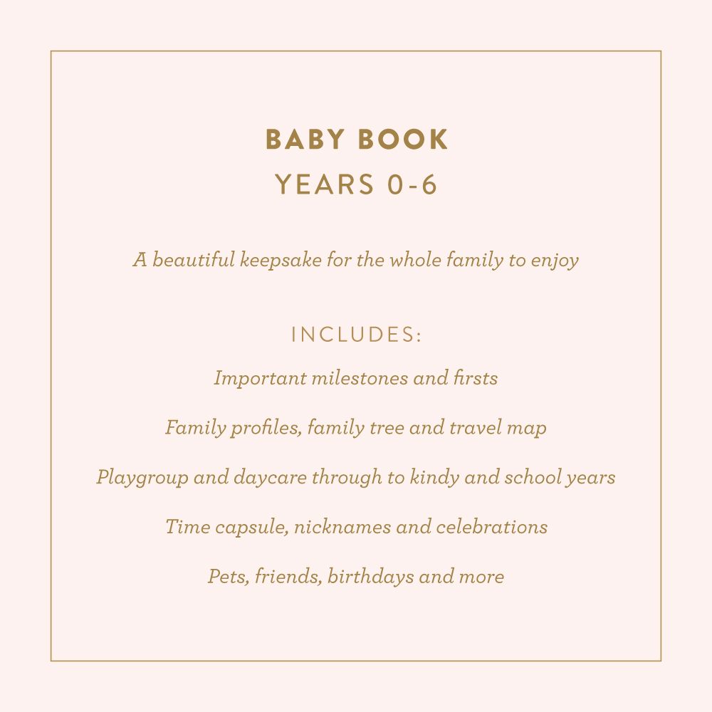 Baby Memories & Milestone Journal in Buttermilk (Boxed)