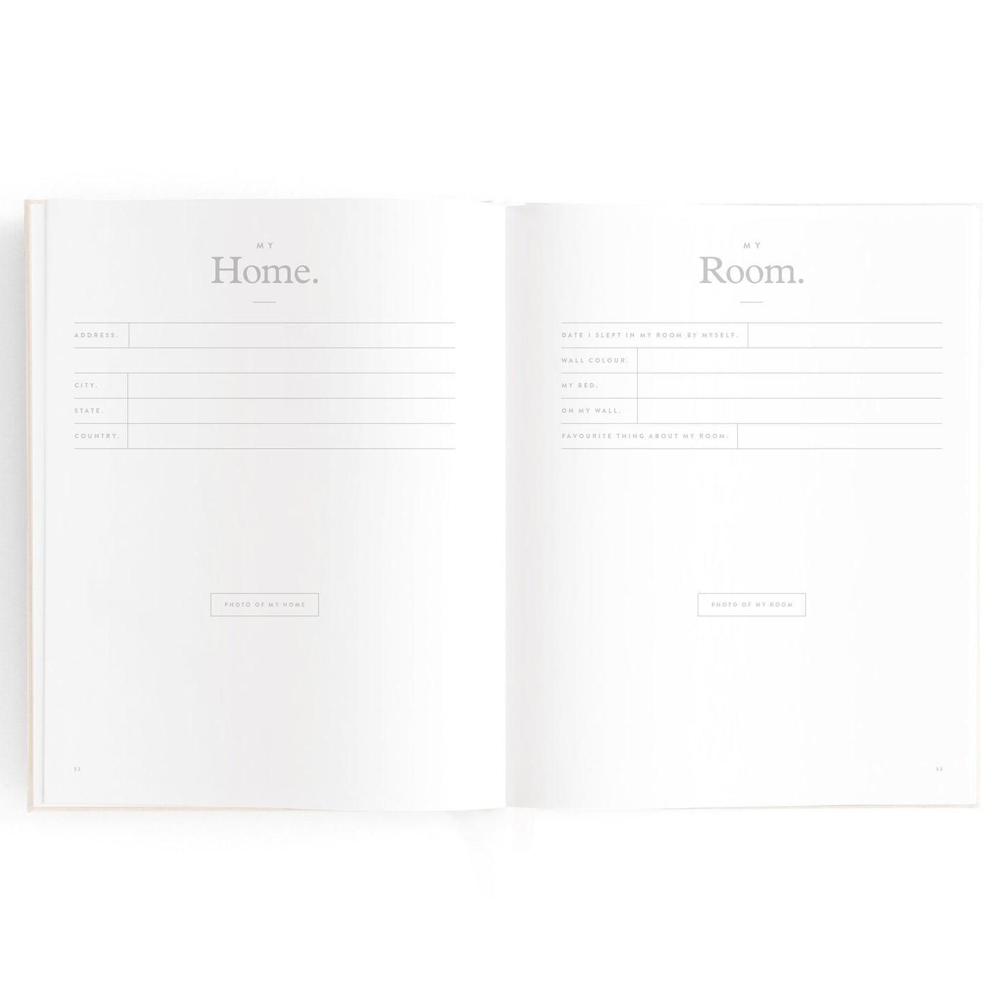 Baby Memories & Milestone Journal in Buttermilk (Boxed)
