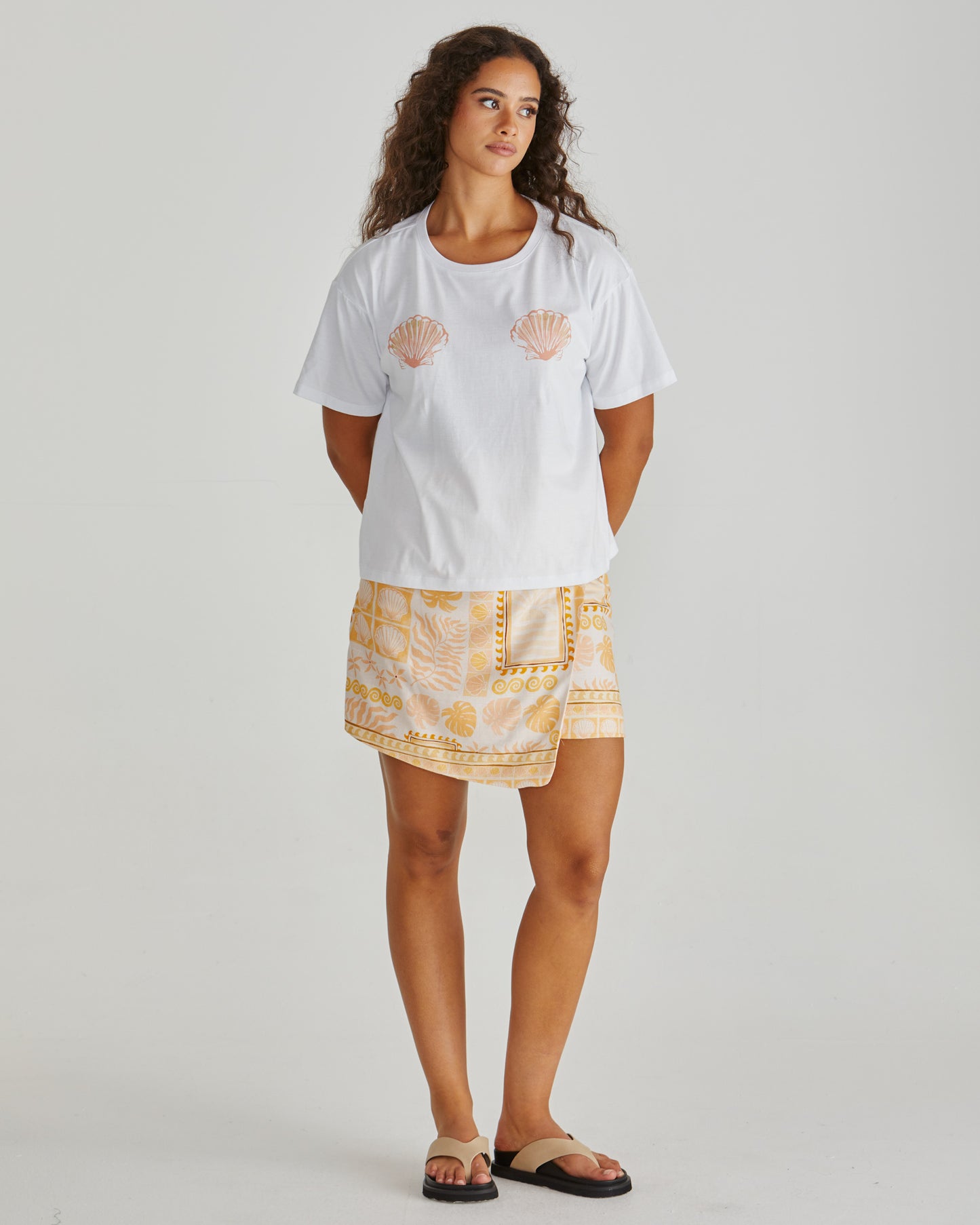 Peach Seashells Tshirt by SASS