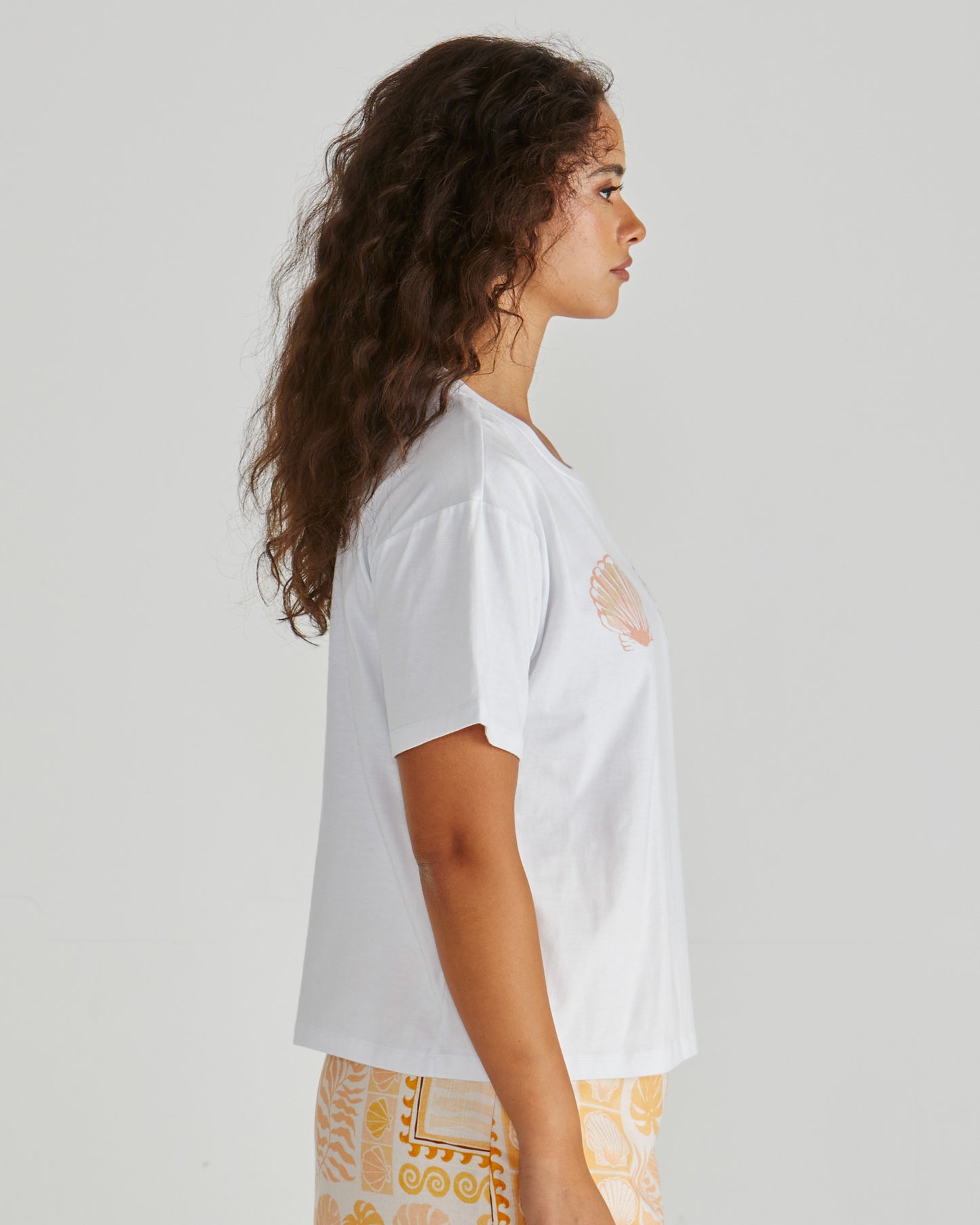 Peach Seashells Tshirt by SASS