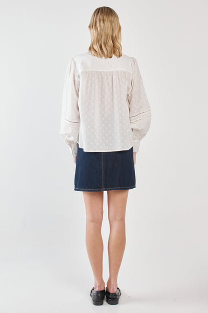 Eleri Lace Blouse White