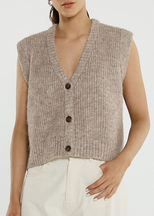 Lil Button Up Knit Vest