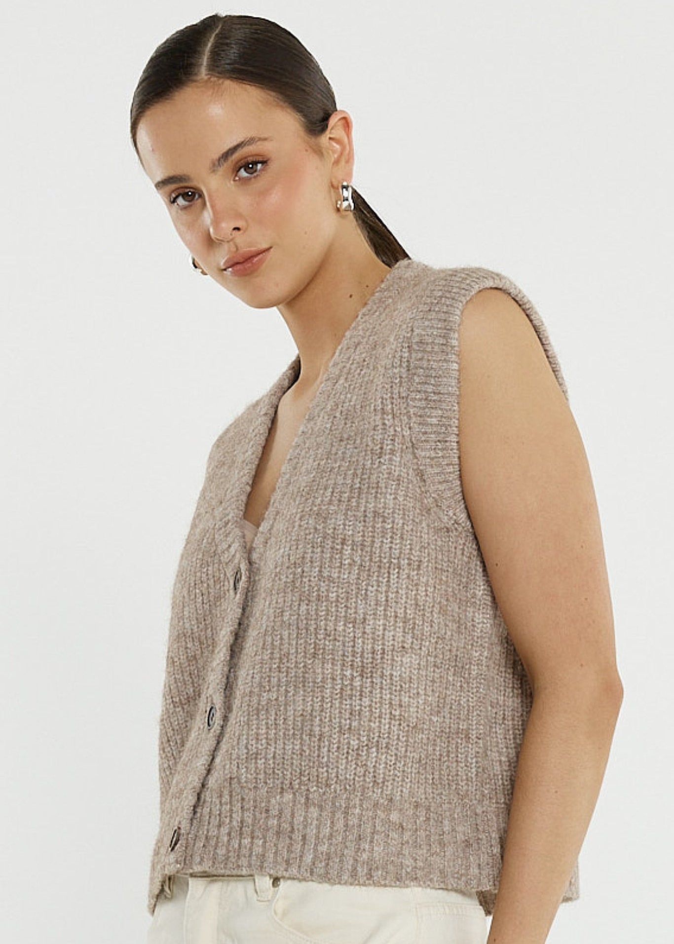 Lil Button Up Knit Vest