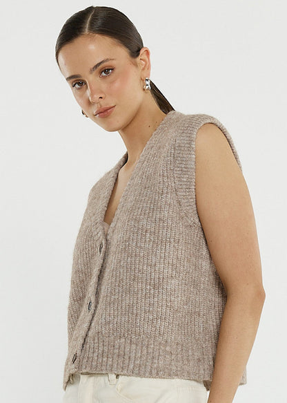 Lil Button Up Knit Vest