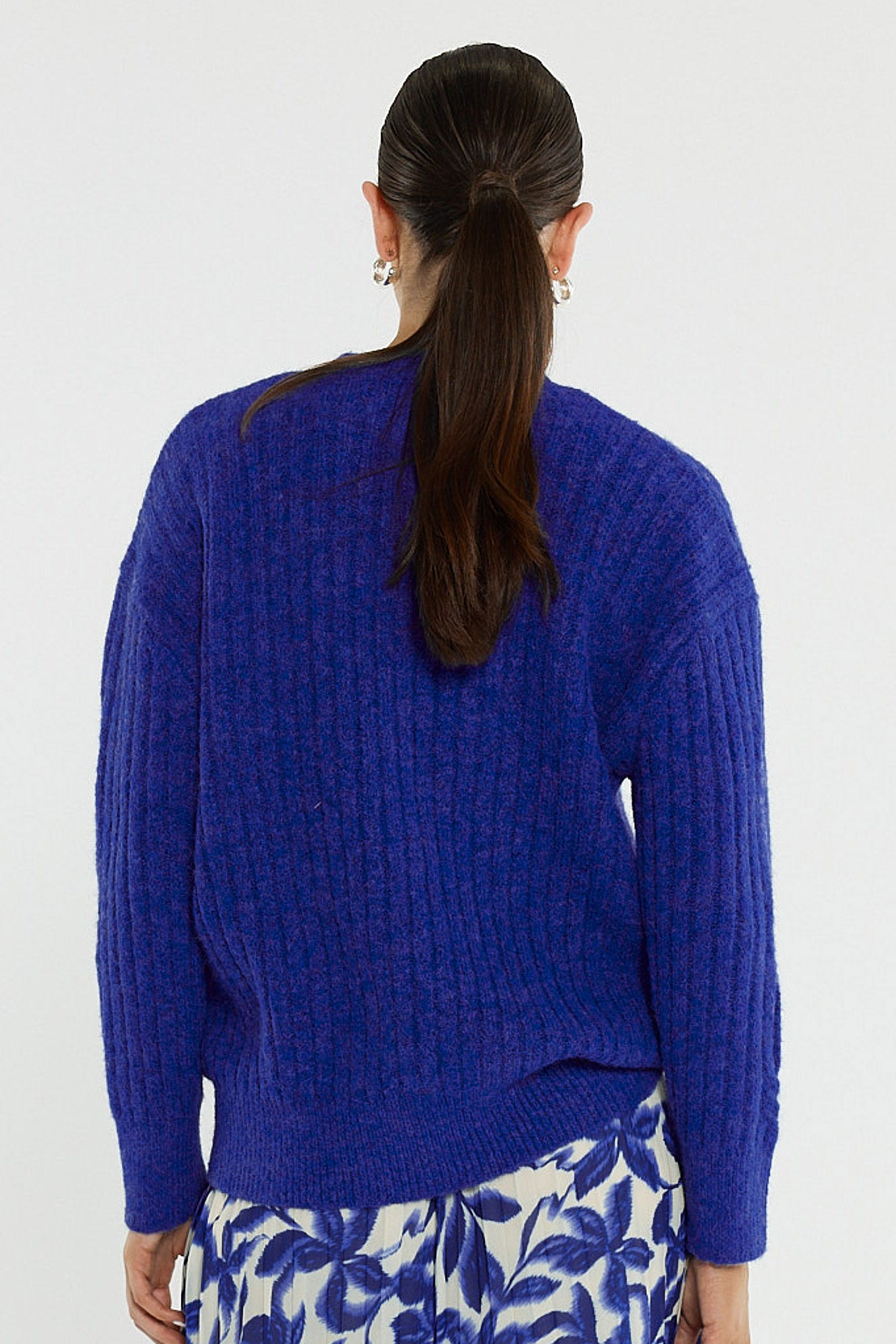Kira Cable Knit Blue