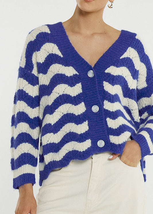 Etta Wavy Stripe Cardi