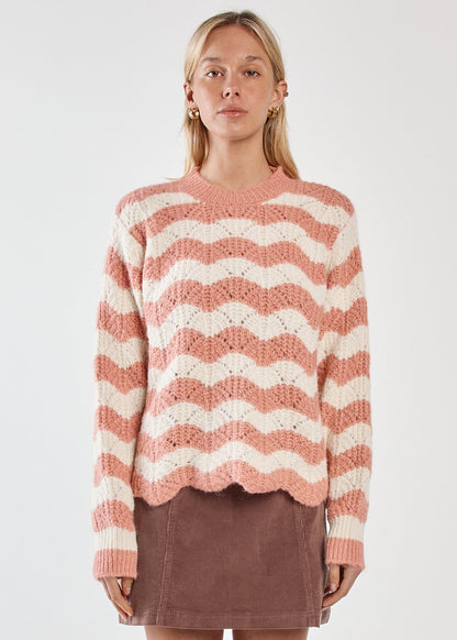 Nikkita Stripe Knit Pink